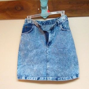 Denim mini skirt